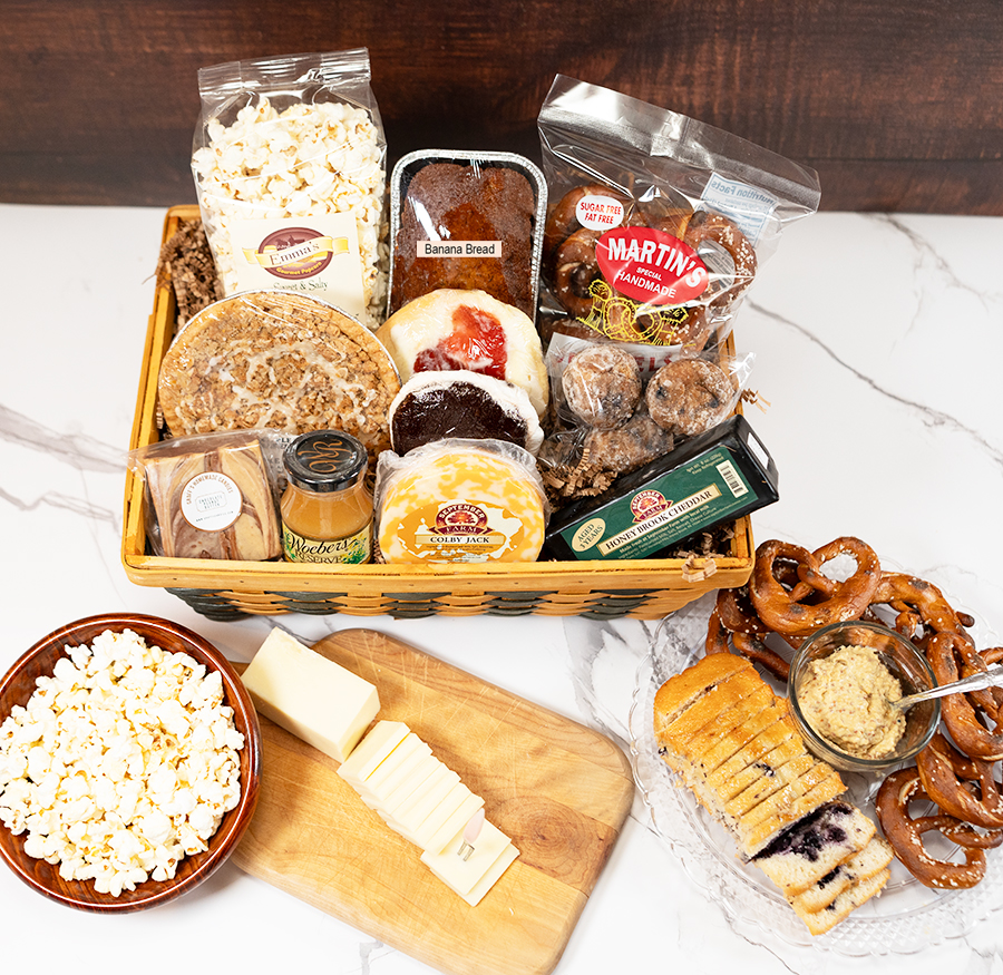 Get well soon gift baskets can go along way in helping that special someone recover. Our PA Dutch baked goods are loved by everyone and shipped anywhere in the country 
