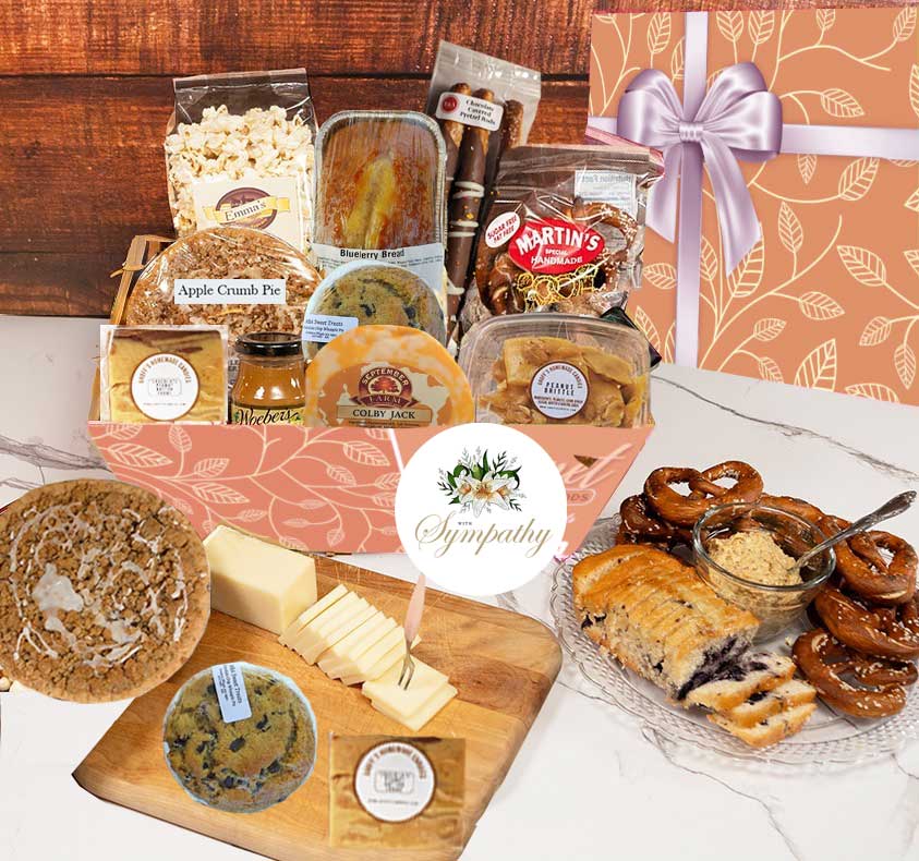 Offering our deepest sympathy with comfort foods like our PA Dutch baked goods from Lancaster PA offers a bright spot during a difficult time