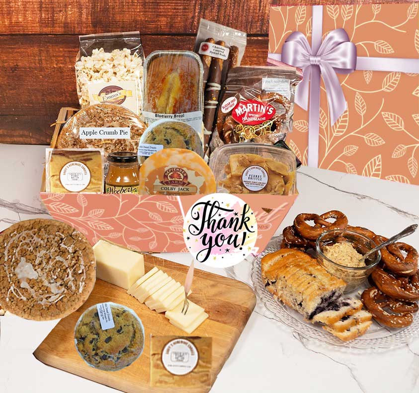 The best thank you gifts are those that get rave reviews by those receiving them. Our PA Dutch baked goods and gourmet foods are known and loved by all