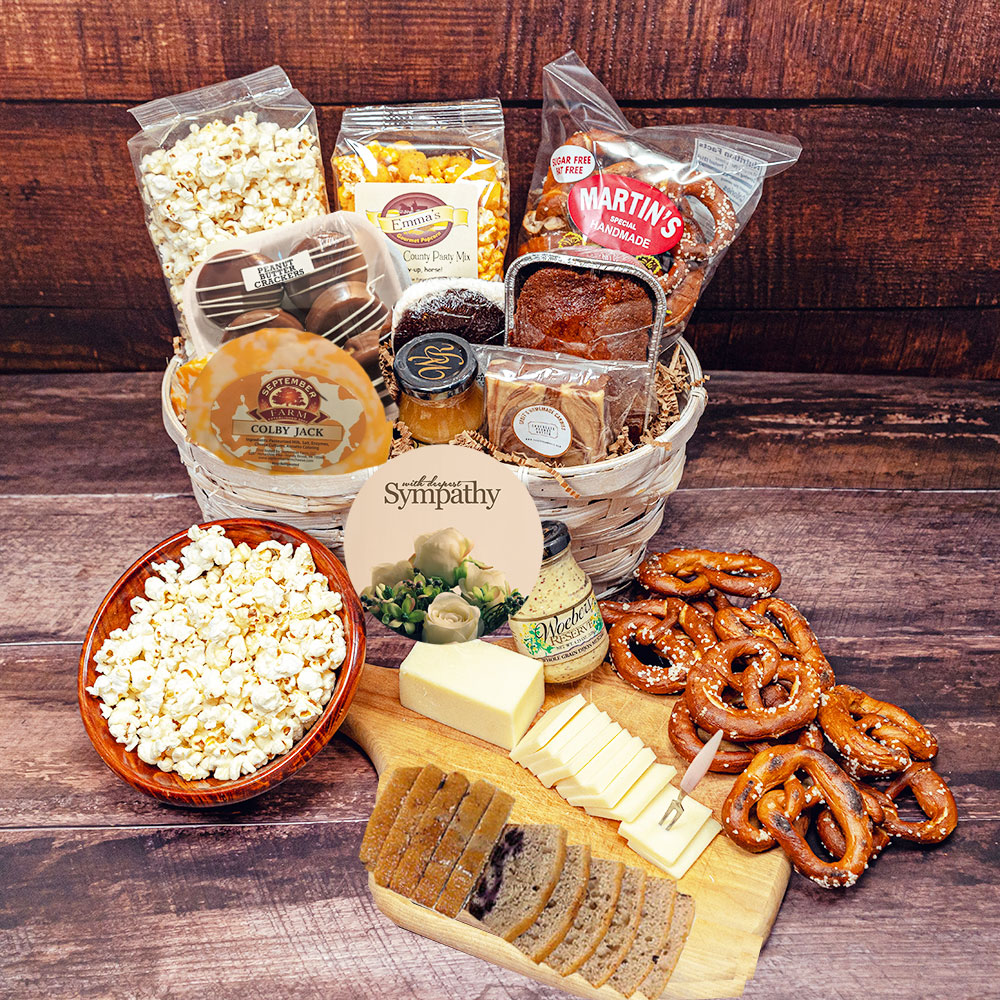 When looking for the right sympathy gift ideas consider a gift that has rave reviews with our PA Dutch gourmet foods and baked goods, the right gift for a difficult time