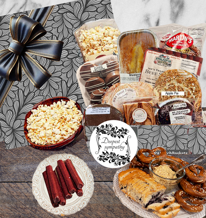 Our thoughtful sympathy gifts from the Amish in Lancaster PA offer whoopie pies, baked pies, fudge, chocolates and more that are loved by everyone
