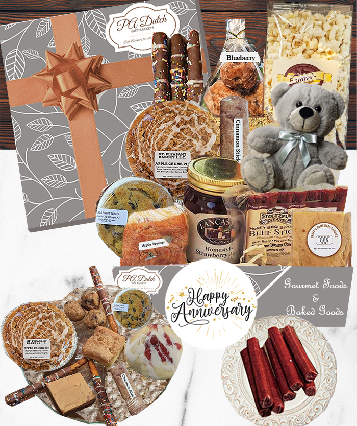 While our gifts for him are great for everyone, our PA Dutch baskets are the perfect anniversary gift for men who are difficult to shop for