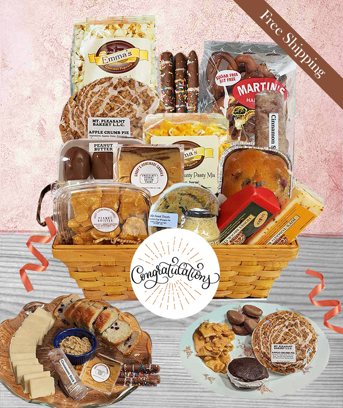 "Congratulations Gift Baskets PA Dutch Baskets
