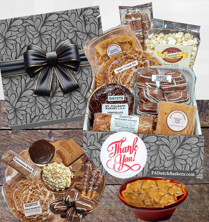 When looking for the perfect thank you gift ideas, our PA Dutch gourmet foods and baked goods from Lancaster PA are known and loved by all