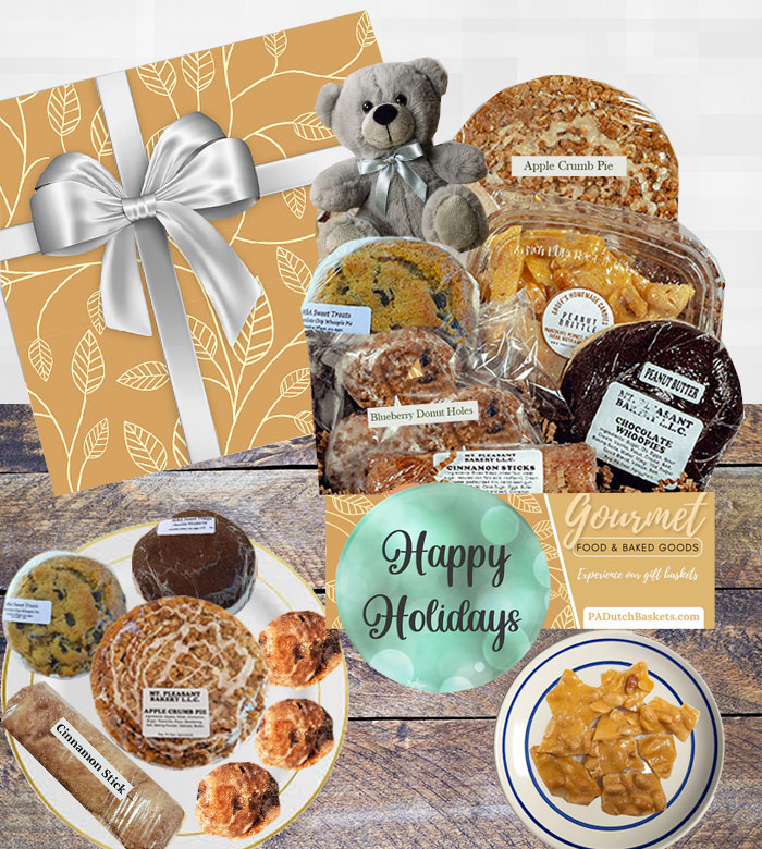 Our Christmas Gift offers delicious choice of apple or shoo fly pie, whoopie pies, and other delicious Amish made baked goods